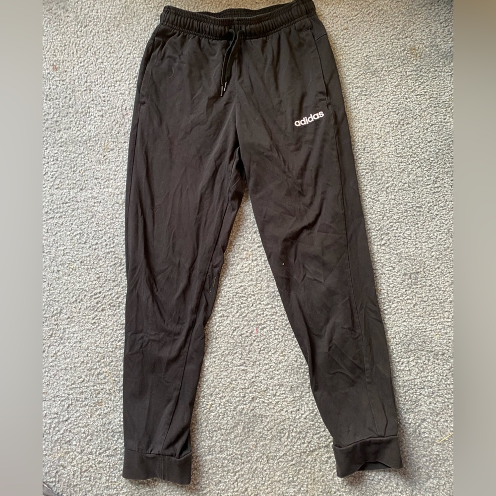 Black Adidas sweatpants, men’s size small